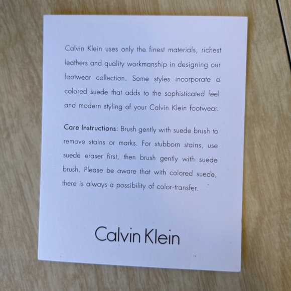 Calvin Klein Kaiya Nappa Black Suede Bone Off White Open Toe Booties siz… - Picture 13 of 15